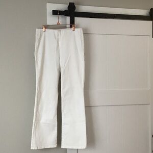 Soft Surroundings White Flare Jeans